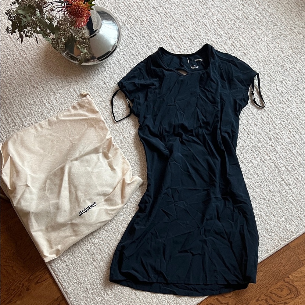 Jacquemus x Nike navy T-Shirt Dress open back
